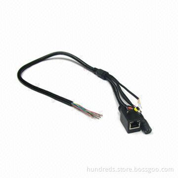 Video Balun with RJ45 Connector, Various Lengths/Colors Available, Customized Cable Gauges Accepted